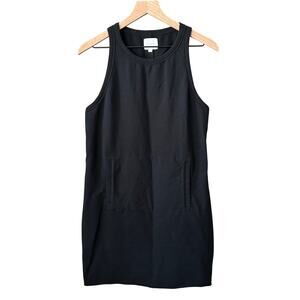 We Are Sundays Black Cotton Blend Tank Dress Size 3 Large